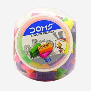 Doms Color Erasers Jar Pack
